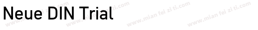 Neue DIN Trial字体转换